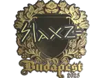 Sticker | slaxz- (Gold) | Budapest 2025