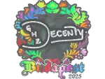Sticker | decenty (Holo) | Budapest 2025