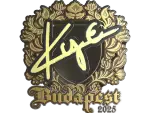 Sticker | kye (Gold) | Budapest 2025