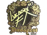 Sticker | Lucaozy (Gold) | Budapest 2025