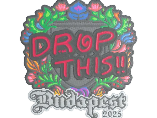 Sticker | drop (Embroidered) | Budapest 2025 Sticker | drop (Embroidered) | Budapest 2025