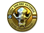 Sticker | Gold ESL Skull (Foil) | Katowice 2014