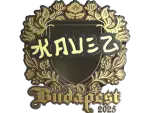 Sticker | kauez (Gold) | Budapest 2025