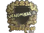 Sticker | venomzera (Gold) | Budapest 2025