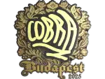 Sticker | cobra (Gold) | Budapest 2025