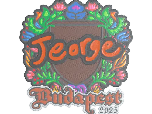 Sticker | jeorge (Embroidered) | Budapest 2025 Sticker | jeorge (Embroidered) | Budapest 2025