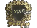 Sticker | Marek (Gold) | Budapest 2025