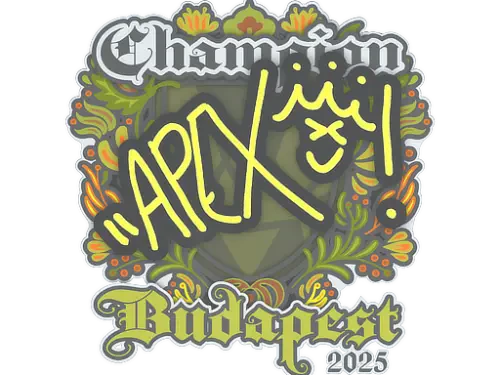 Sticker | apEX (Champion) | Budapest 2025 Sticker | apEX (Champion) | Budapest 2025