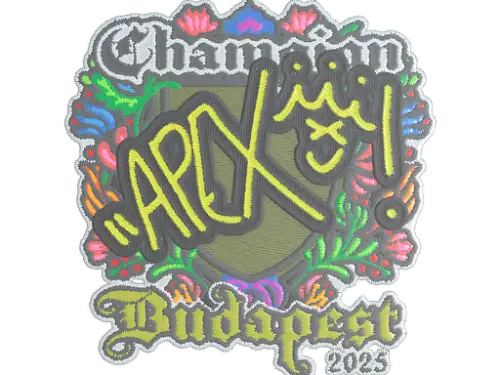 Sticker | apEX (Embroidered, Champion) | Budapest 2025 Sticker | apEX (Embroidered, Champion) | Budapest 2025