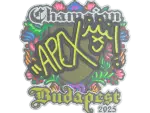 Sticker | apEX (Embroidered, Champion) | Budapest 2025