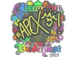 Sticker | apEX (Holo, Champion) | Budapest 2025