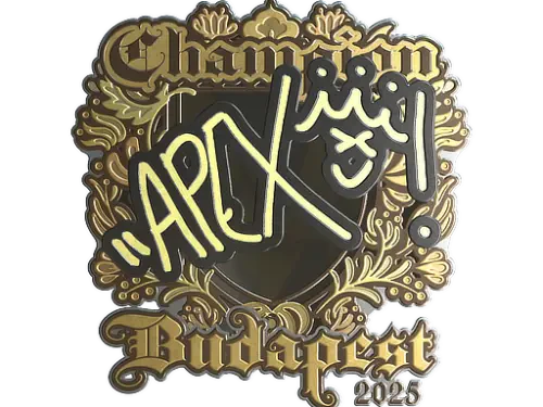 Sticker | apEX (Gold, Champion) | Budapest 2025 Sticker | apEX (Gold, Champion) | Budapest 2025