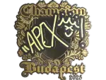 Sticker | apEX (Gold, Champion) | Budapest 2025
