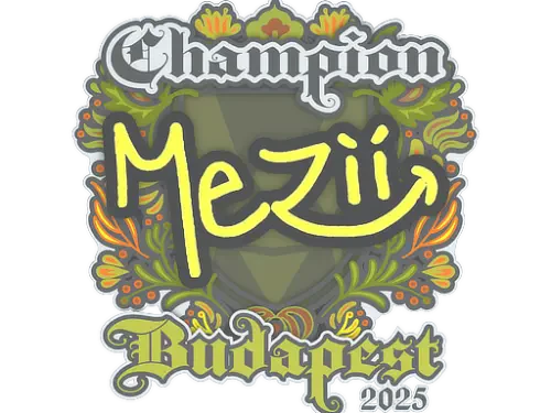 Sticker | mezii (Champion) | Budapest 2025 Sticker | mezii (Champion) | Budapest 2025