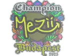 Sticker | mezii (Embroidered, Champion) | Budapest 2025