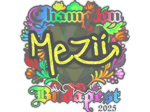 Sticker | mezii (Holo, Champion) | Budapest 2025 Sticker | mezii (Holo, Champion) | Budapest 2025