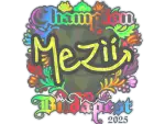 Sticker | mezii (Holo, Champion) | Budapest 2025