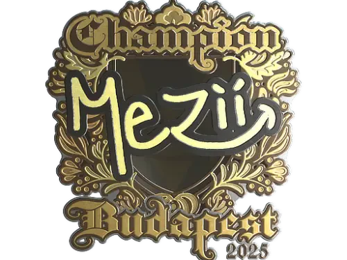 Sticker | mezii (Gold, Champion) | Budapest 2025 Sticker | mezii (Gold, Champion) | Budapest 2025
