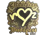Sticker | ropz (Gold, Champion) | Budapest 2025