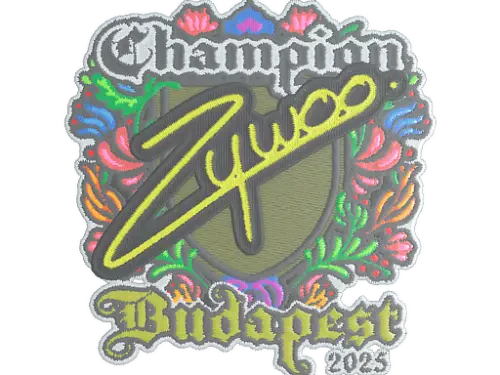 Sticker | ZywOo (Embroidered, Champion) | Budapest 2025 Sticker | ZywOo (Embroidered, Champion) | Budapest 2025
