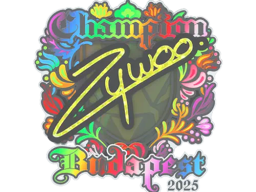 Sticker | ZywOo (Holo, Champion) | Budapest 2025 Sticker | ZywOo (Holo, Champion) | Budapest 2025